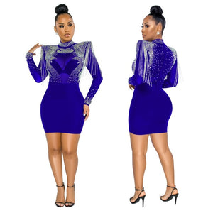 Hot Drill Mesh Shoulder Jumpsuit - Veira Trending Shop