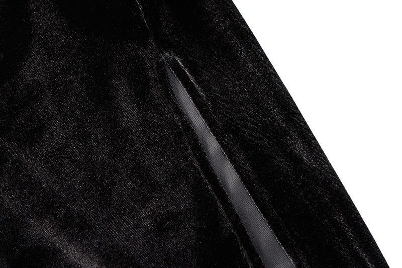 Velvet Long Sleeve Ruched Dress - Veira Trending Shop