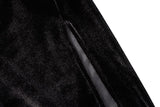 Velvet Long Sleeve Ruched Dress - Veira Trending Shop