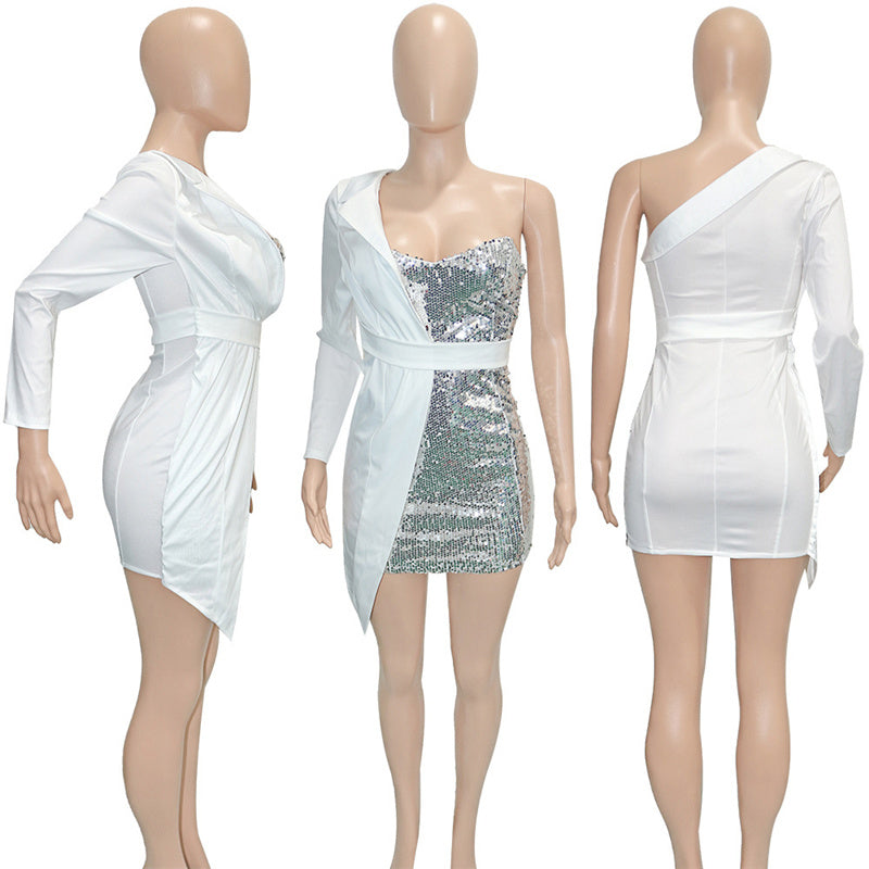 Sparkly Sequined Blazer Dress - Veira Trending Shop
