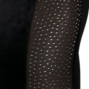 Rhinestone Patchwork Mesh Jumpsuit - Veira Trending Shop