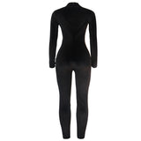 Rhinestone Patchwork Mesh Jumpsuit - Veira Trending Shop