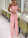 Elegant Strapless Jumpsuit - Veira Trending Shop