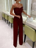 Elegant Strapless Jumpsuit - Veira Trending Shop