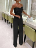 Elegant Strapless Jumpsuit - Veira Trending Shop