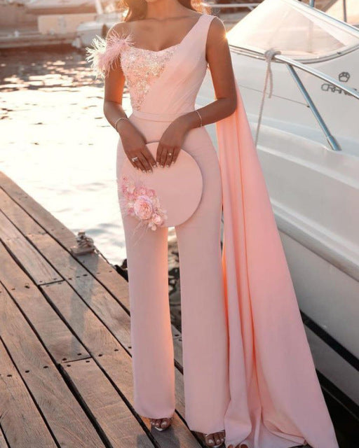 Elegant Strapless Jumpsuit - Veira Trending Shop