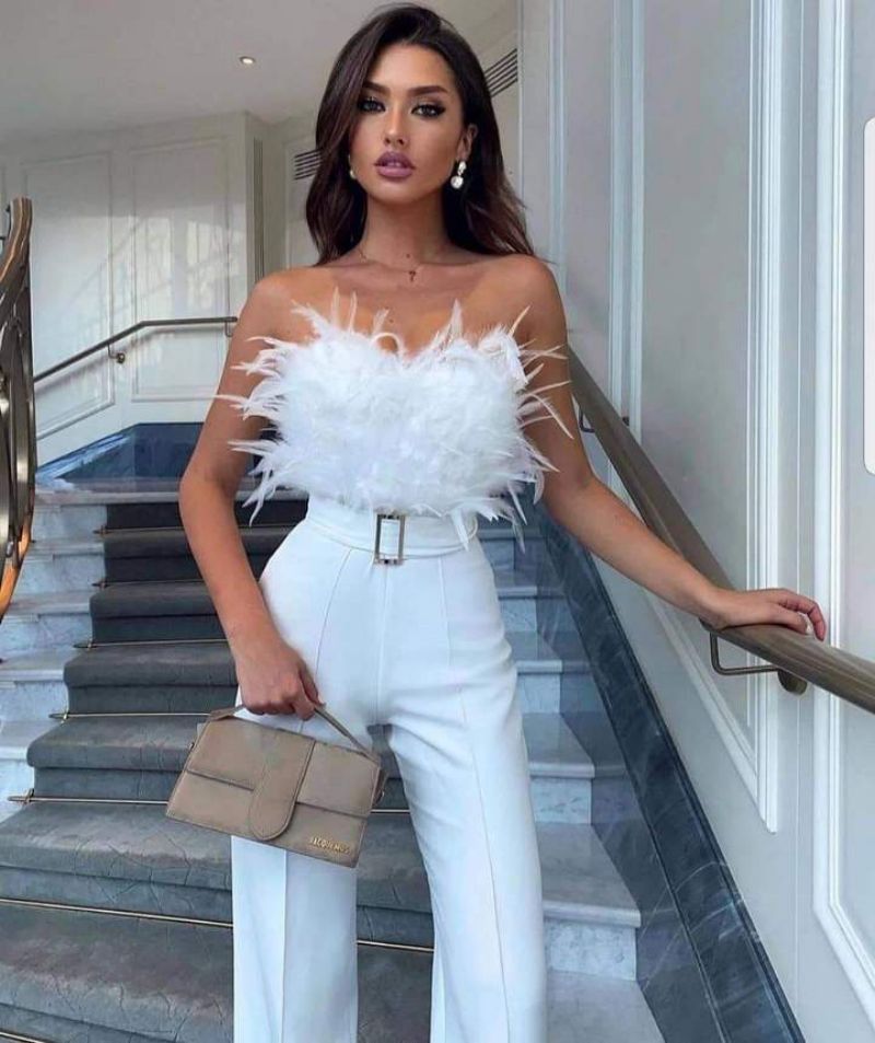 Elegant Strapless Jumpsuit - Veira Trending Shop