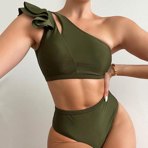 One Shoulder Bikini Set - Veira Trending Shop