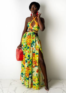 Floral Print Summer Dress - Veira Trending Shop