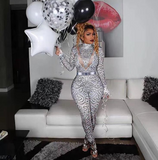Elegant Pearls Long Sleeves Jumpsuit - Veira Trending Shop