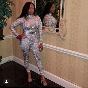 Elegant Pearls Long Sleeves Jumpsuit - Veira Trending Shop