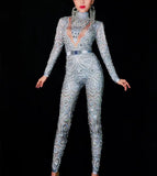 Elegant Pearls Long Sleeves Jumpsuit - Veira Trending Shop