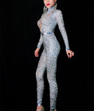 Elegant Pearls Long Sleeves Jumpsuit - Veira Trending Shop
