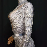 Elegant Pearls Long Sleeves Jumpsuit - Veira Trending Shop